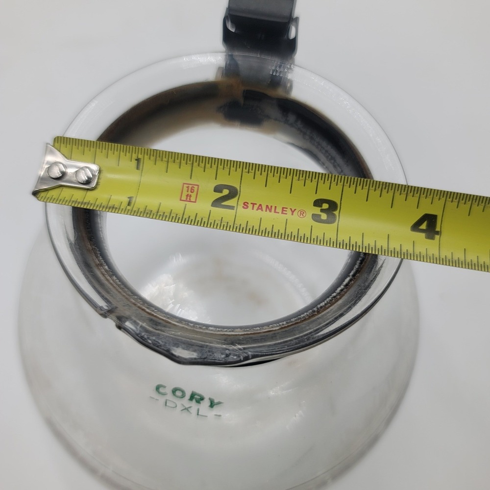 Vintage Cory DXL Coffee Carafe Replacement Handle Lid and Hardware Only Black - Picture 5 of 9